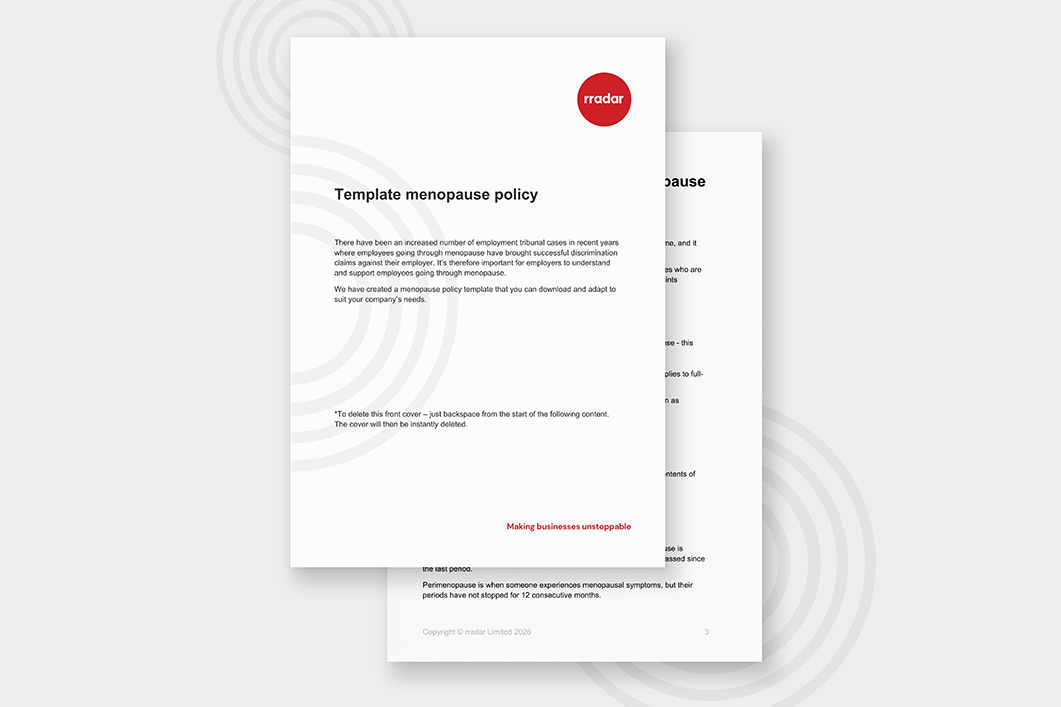 menopause policy template